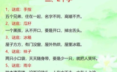 有什么谜语大全,千姿百态的智慧结晶